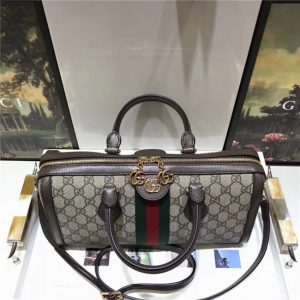 Gucci Ophidia GG Medium Top Handle Bag GG Supreme Canvas