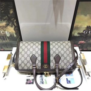 Gucci Ophidia GG Medium Top Handle Bag GG Supreme Canvas