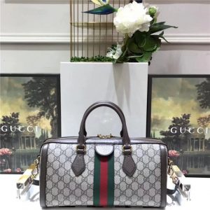 Gucci Ophidia GG Medium Top Handle Bag GG Supreme Canvas