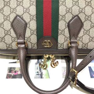 Gucci Ophidia GG Medium Top Handle Bag GG Supreme Canvas