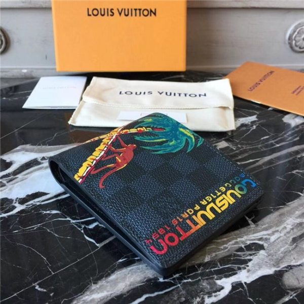 Louis Vuitton Multiple Wallet Damier Cobalt Canvas