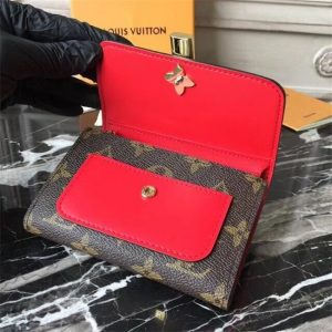 Louis Vuitton Flower Compact Wallet Coquelicot
