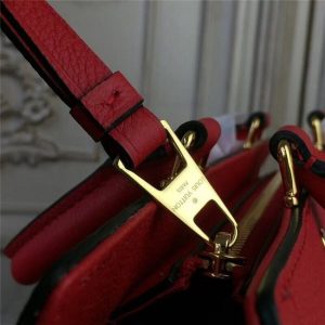 Louis Vuitton Zipped Handbag PM Monogram Empreinte Leather Cherry