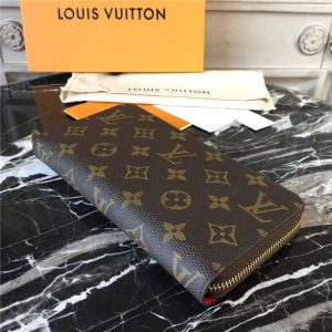 Louis Vuitton Zippy Wallet Monogram Canvas Coquelicot