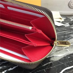 Louis Vuitton Zippy Wallet Monogram Canvas Coquelicot