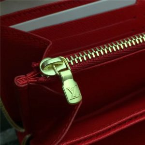 Louis Vuitton Zippy Wallet Monogram Canvas Coquelicot