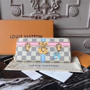 Louis Vuitton Clemence Wallet Damier Azur Canvas