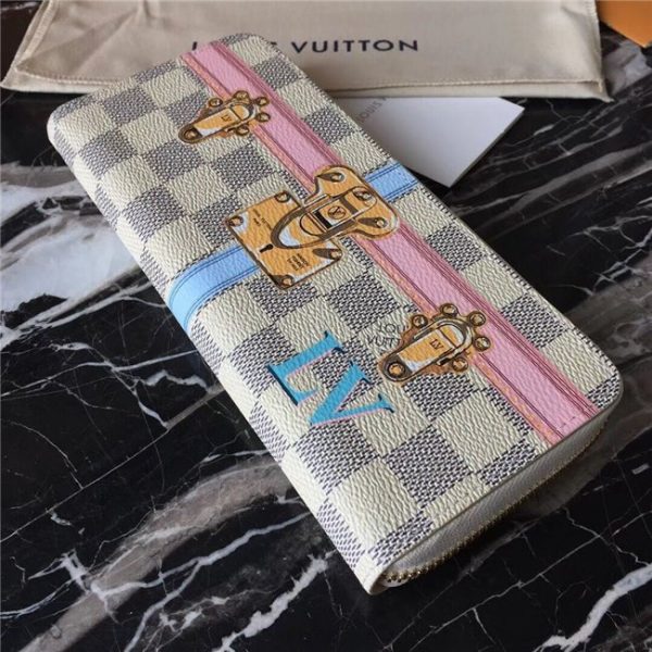 Louis Vuitton Clemence Wallet Damier Azur Canvas