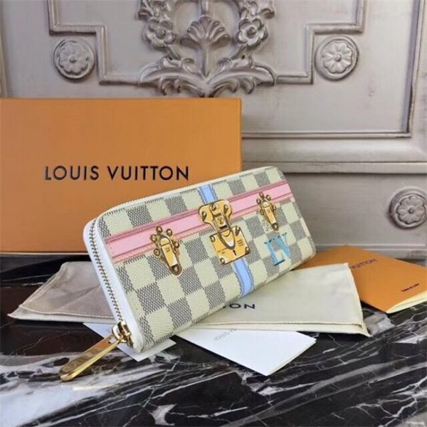 Louis Vuitton Clemence Wallet Damier Azur Canvas