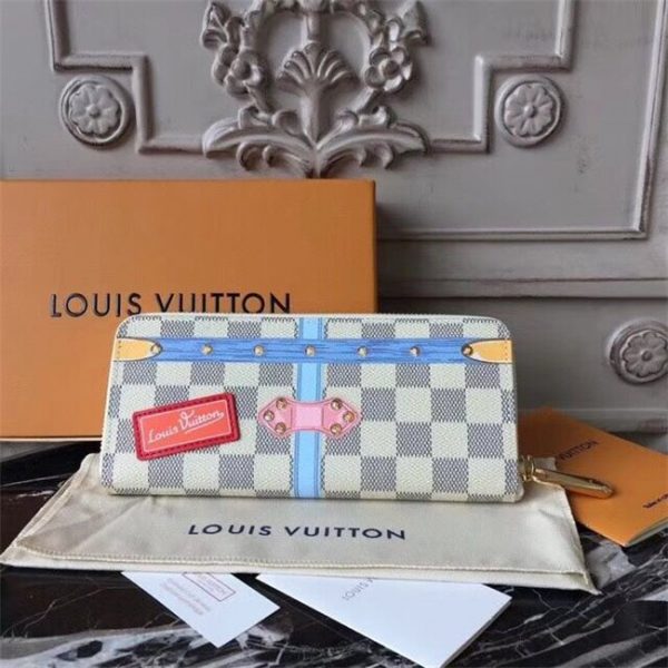 Louis Vuitton Clemence Wallet Damier Azur Canvas