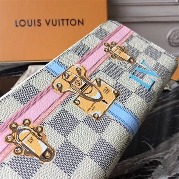 Louis Vuitton Clemence Wallet Damier Azur Canvas