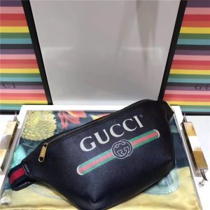 Gucci Print Leather Belt Bag (Varied Colors)