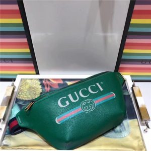 Gucci Print Leather Belt Bag (Varied Colors)