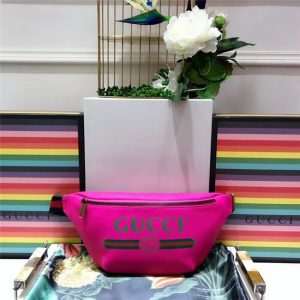 Gucci Print Leather Belt Bag (Varied Colors)