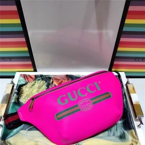 Gucci Print Leather Belt Bag (Varied Colors)