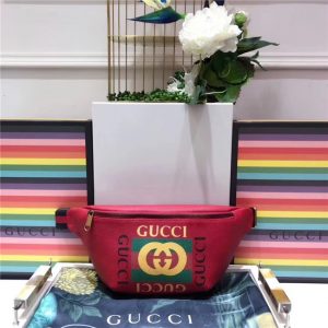 Gucci Print Leather Belt Bag (Varied Colors)