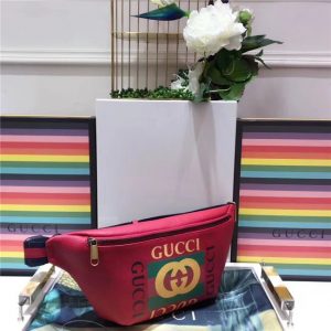 Gucci Print Leather Belt Bag (Varied Colors)