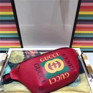 Gucci Print Leather Belt Bag (Varied Colors)