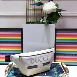 Gucci Print Leather Belt Bag (Varied Colors)