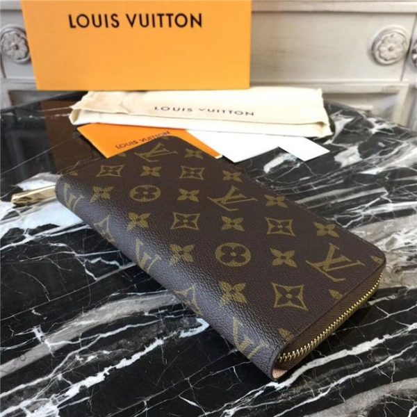 Louis Vuitton Zippy Wallet Monogram Canvas Rose Ballerine