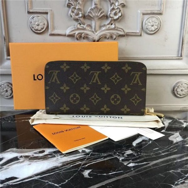 Louis Vuitton Zippy Wallet Monogram Canvas Rose Ballerine