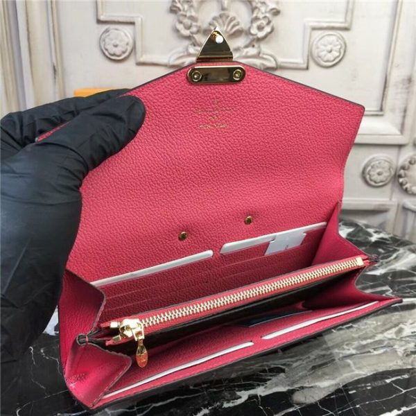 Louis Vuitton Pallas Wallet Rose Litchi