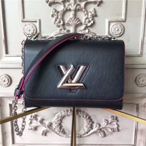 Louis Vuitton Twist MM Noir Hot Pink