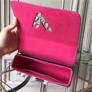 Louis Vuitton Twist MM Noir Hot Pink