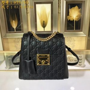 Gucci Padlock Gucci Signature Backpack Black