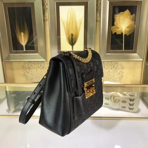 Gucci Padlock Gucci Signature Backpack Black