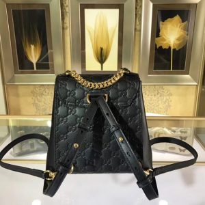 Gucci Padlock Gucci Signature Backpack Black