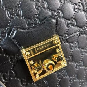 Gucci Padlock Gucci Signature Backpack Black