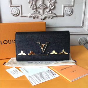 Louis Vuitton Capucines Wallet Noir