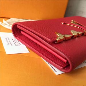 Louis Vuitton Capucines Wallet Red