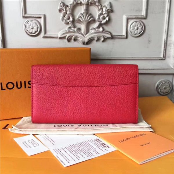 Louis Vuitton Capucines Wallet Red