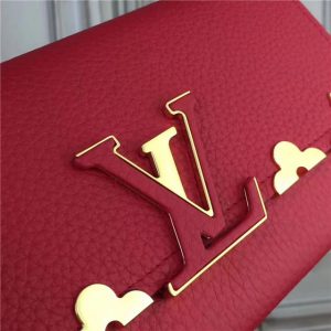 Louis Vuitton Capucines Wallet Red