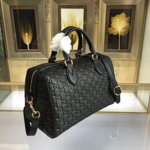 Gucci Soft Signature Leather Top Handle Bag