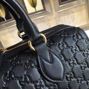 Gucci Soft Signature Leather Top Handle Bag