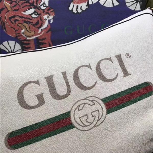 Gucci Print Half-Moon Hobo Bag (Varied Colors)