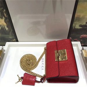 Gucci Padlock Small GG Signature Shoulder Replica Bag (Varied Color) Leather