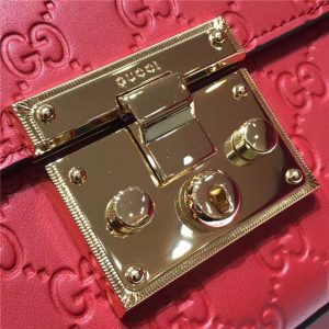 Gucci Padlock Small GG Signature Shoulder Replica Bag (Varied Color) Leather