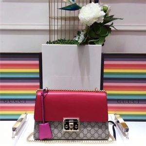 Gucci Padlock Medium GG Supreme Canvas Replica Shoulder Bag (Varied Colors)