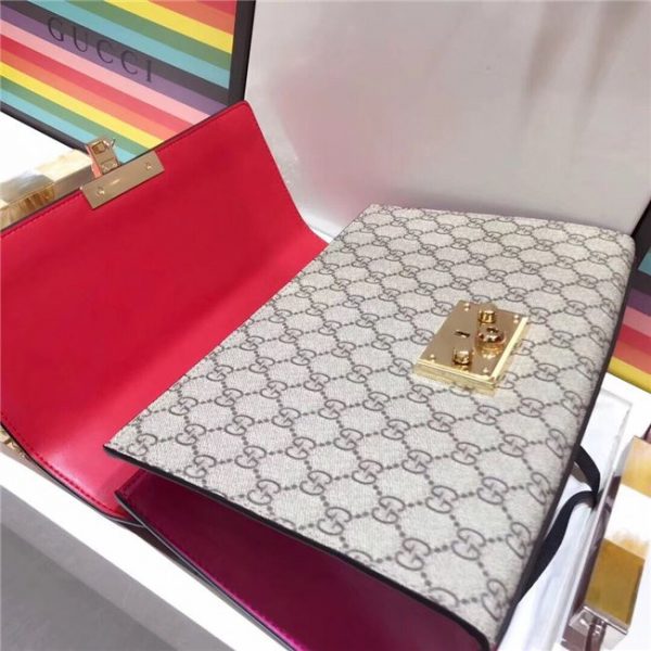 Gucci Padlock Medium GG Supreme Canvas Replica Shoulder Bag (Varied Colors)