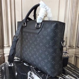 Louis Vuitton Odyssey Briefcase Monogram Eclipse Canvas