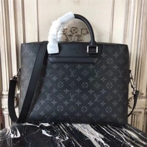 Louis Vuitton Odyssey Briefcase Monogram Eclipse Canvas