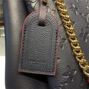 Louis Vuitton Surene MM Monogram Empreinte Leather Marine Rouge