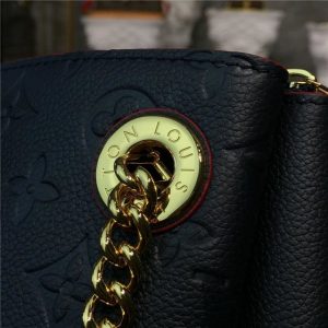 Louis Vuitton Surene MM Monogram Empreinte Leather Marine Rouge