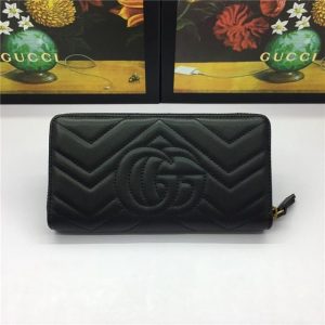 Gucci GG Marmont Zip Around Replica Wallet (Varied Colors)