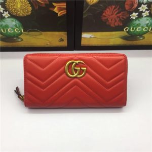 Gucci GG Marmont Zip Around Replica Wallet (Varied Colors)