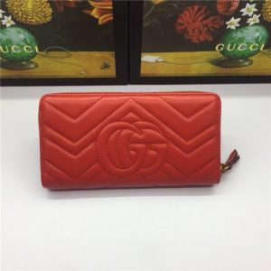 Gucci GG Marmont Zip Around Replica Wallet (Varied Colors)